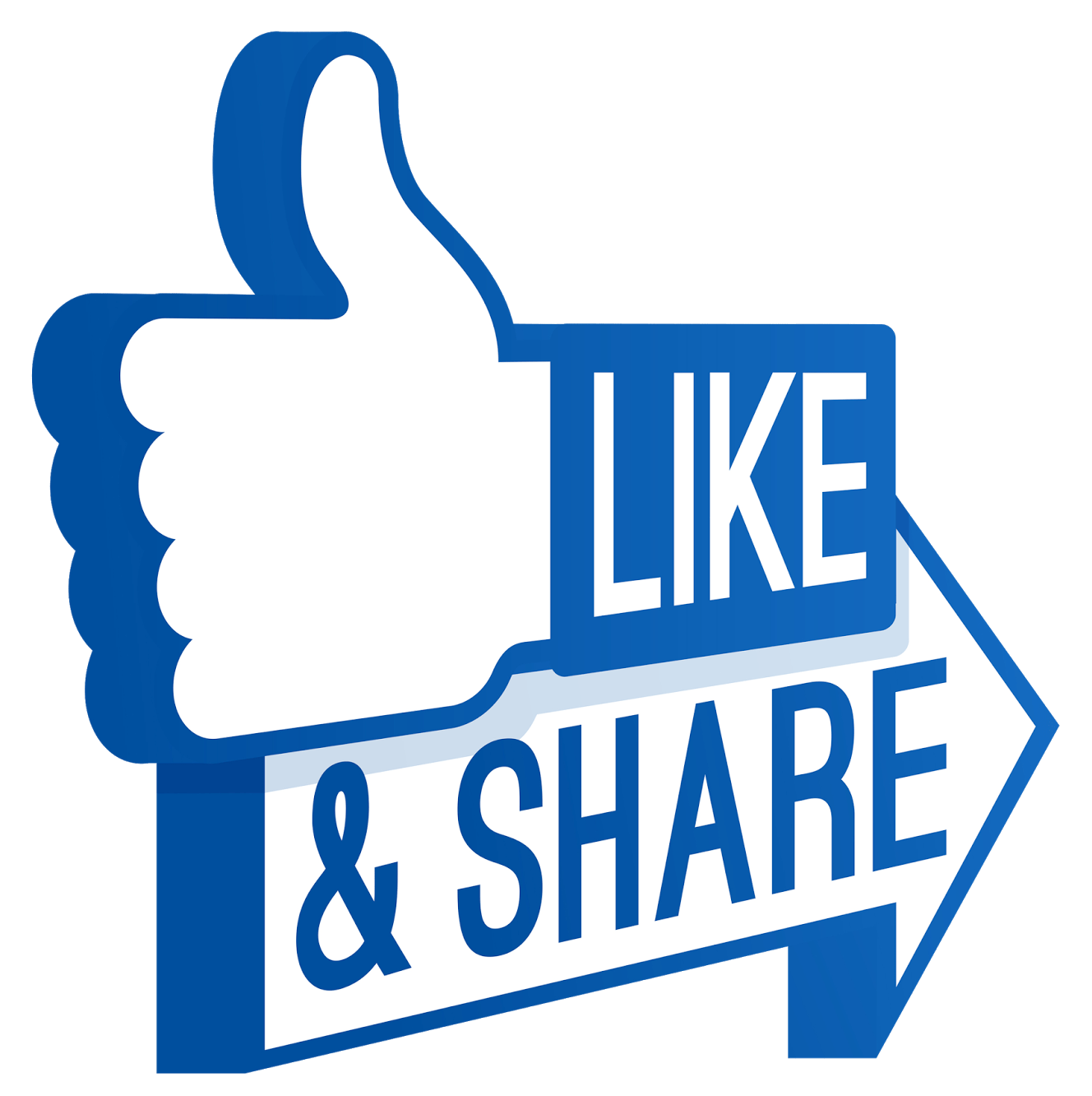 Facebook like share Png transparent logo