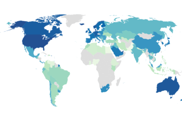 Average Monthly Salary by Country