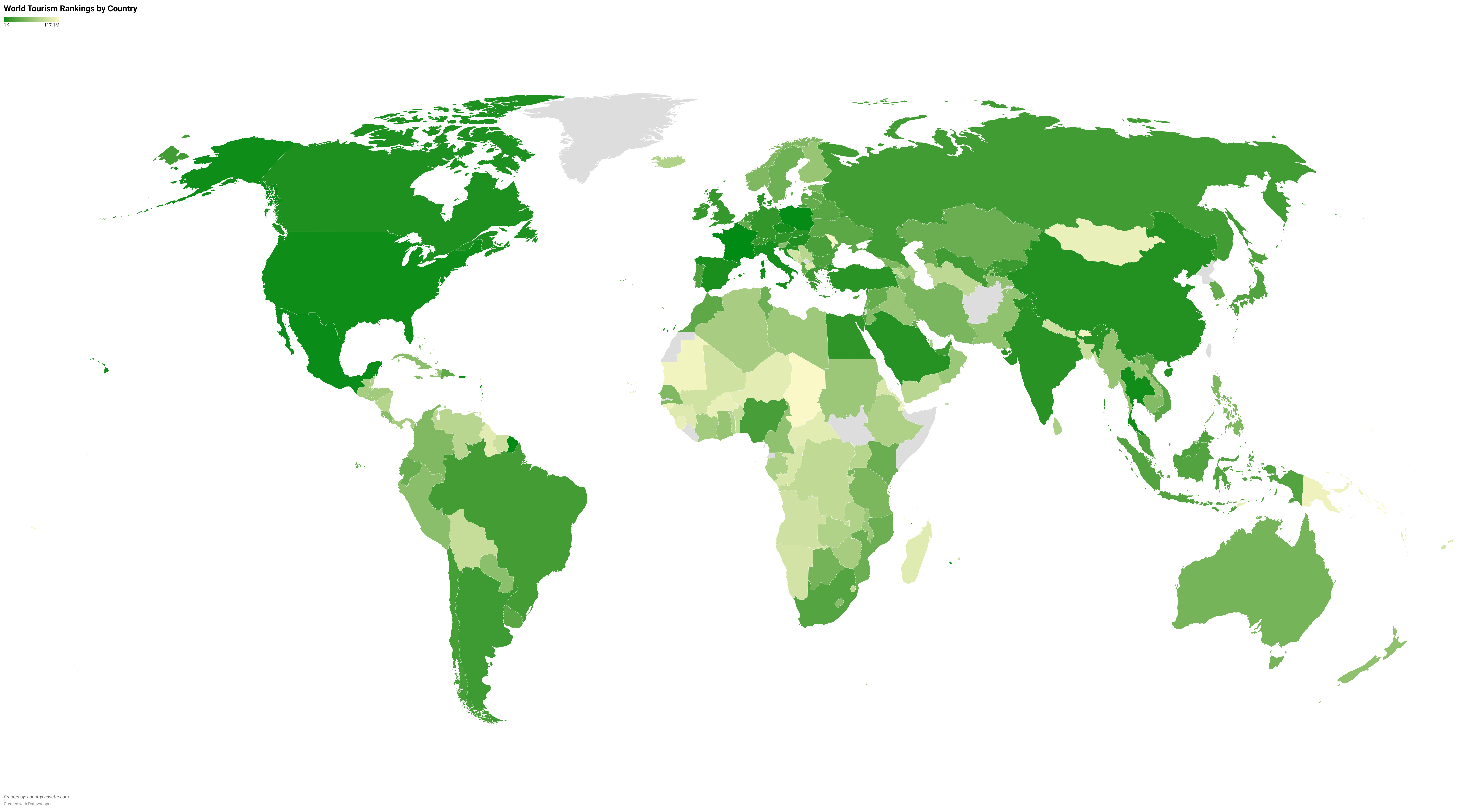 World Tourism Rankings by Country