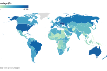 Depression Rate by Country 2024