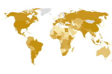 Corn Production by Country map