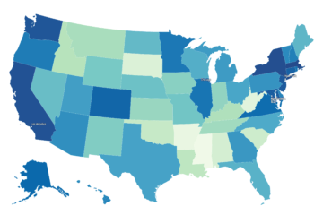 Average Salary by State in the united states 2024