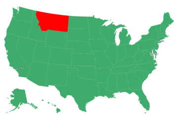 At Will Employment States in the united states 2024 (map)