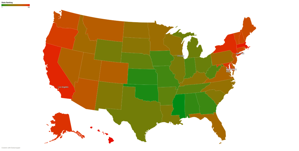 Lowest Cost of Living by State in the United States 2024 Affordable