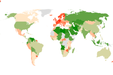 petrol prices by country 2026 Map