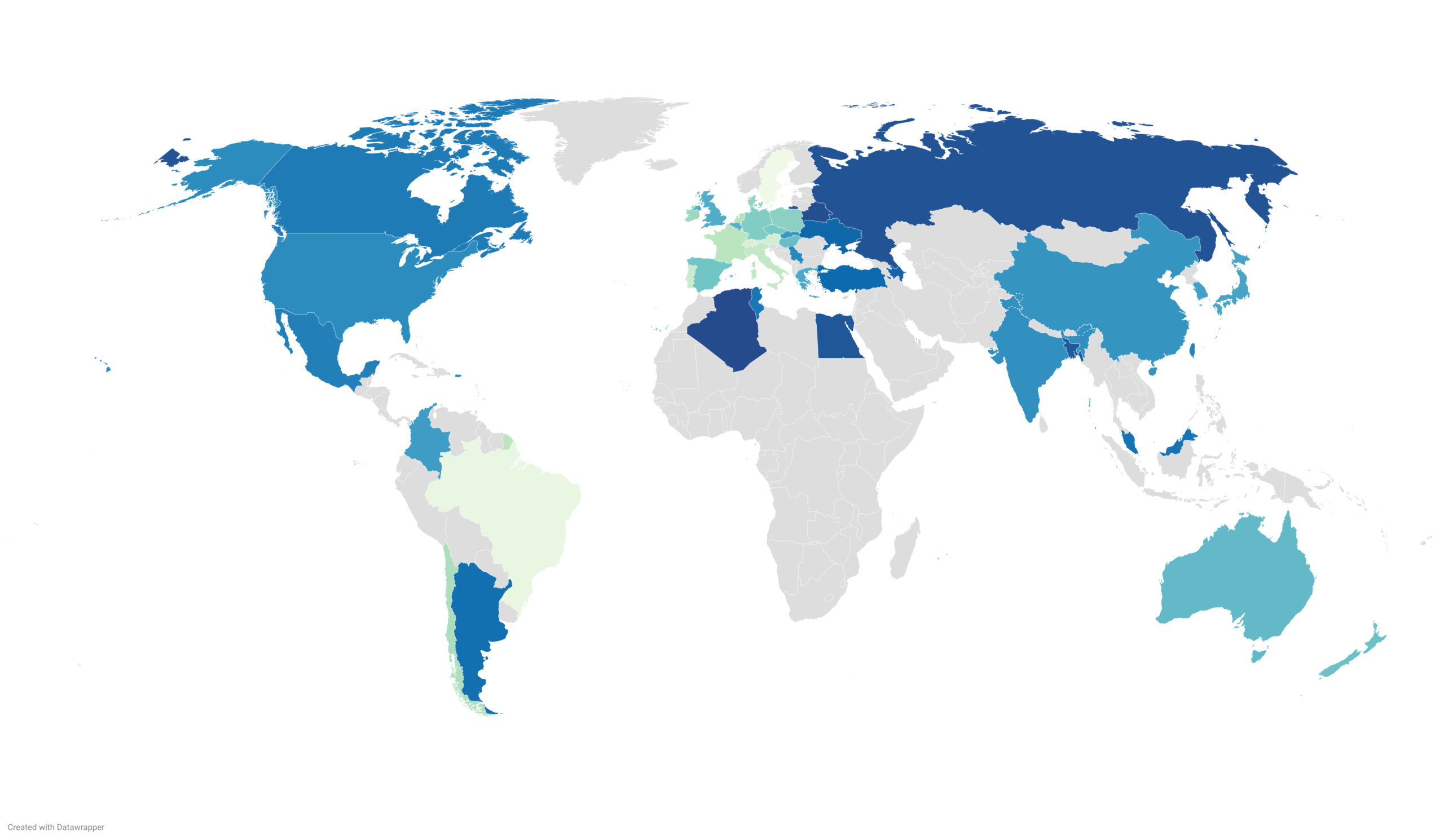 natural gas prices by country 2026 map